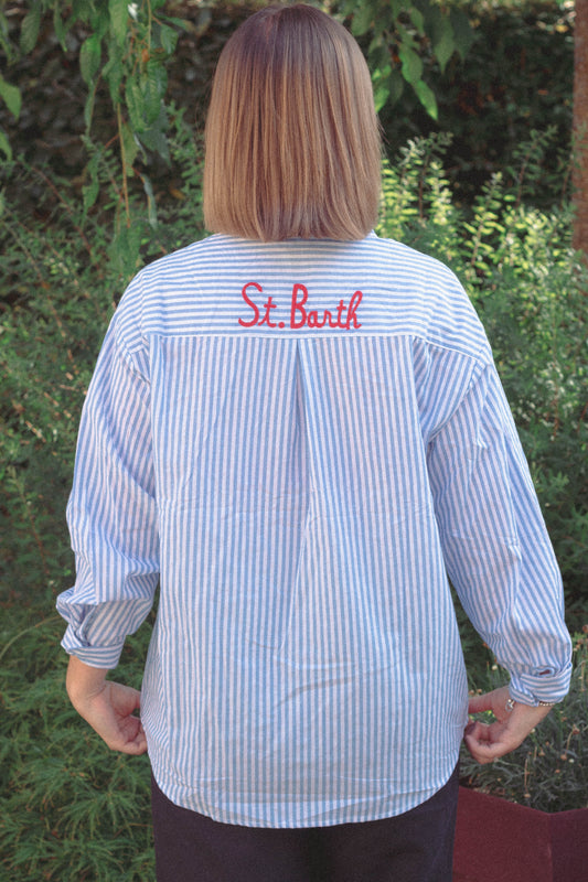 Chemise Saint-Barth Bleue