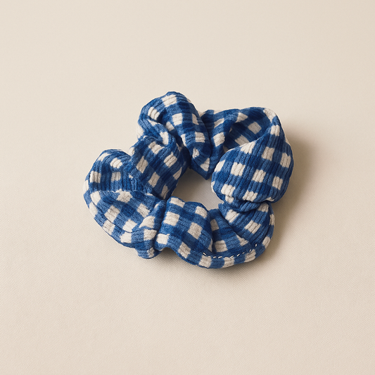 Chouchou Vichy bleu