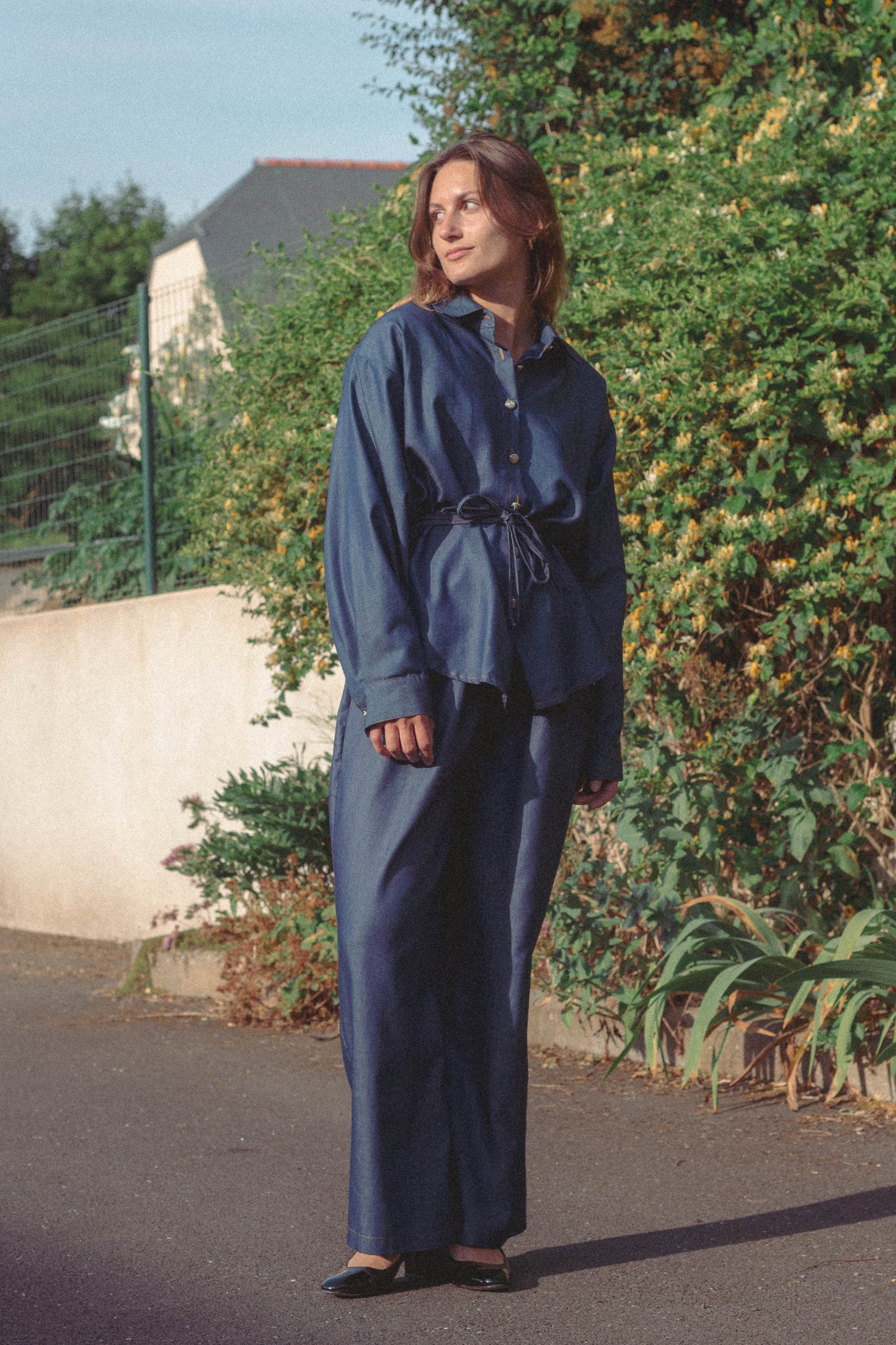 Ensemble fluide bleu Irina